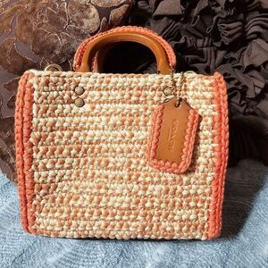 NWT Coach Crochet Rogue 20 Purse